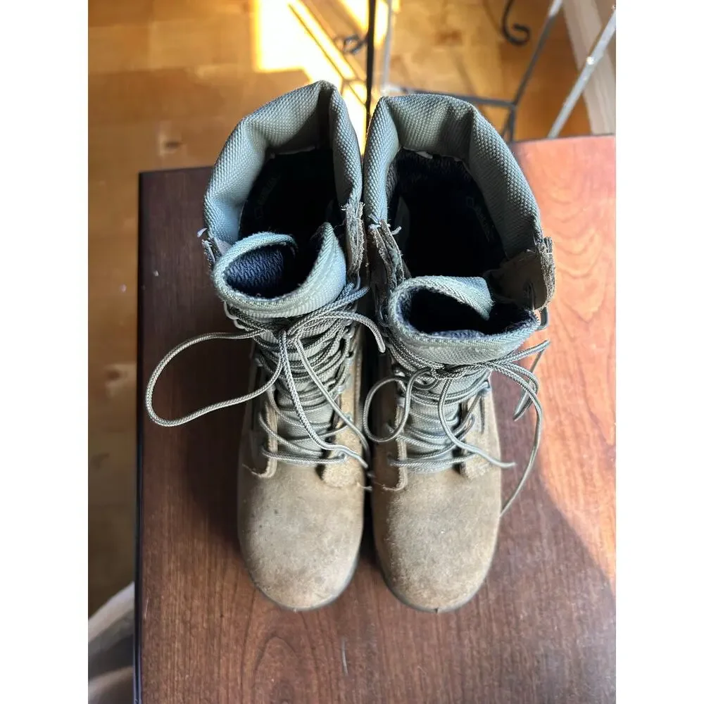 Belleville AFTW Air Force combat boots sage green suede men’s size 8